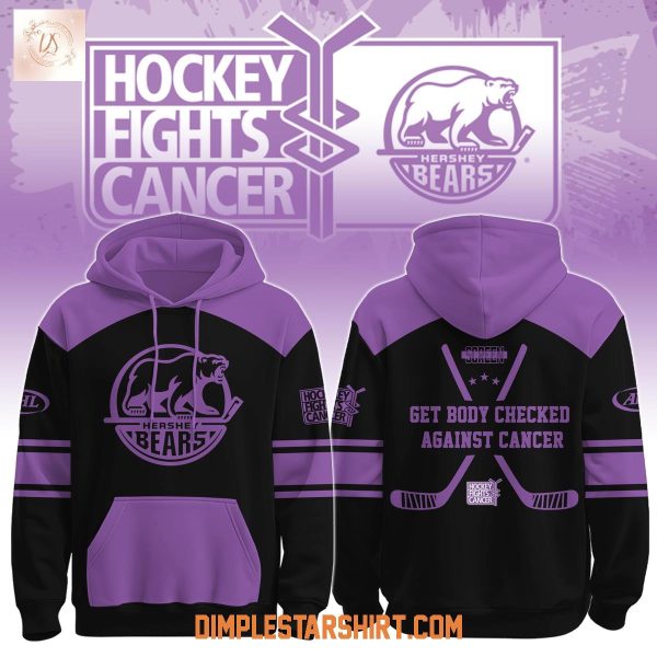 Hershey Bears x Hockey Fights Cancer Black Hoodie