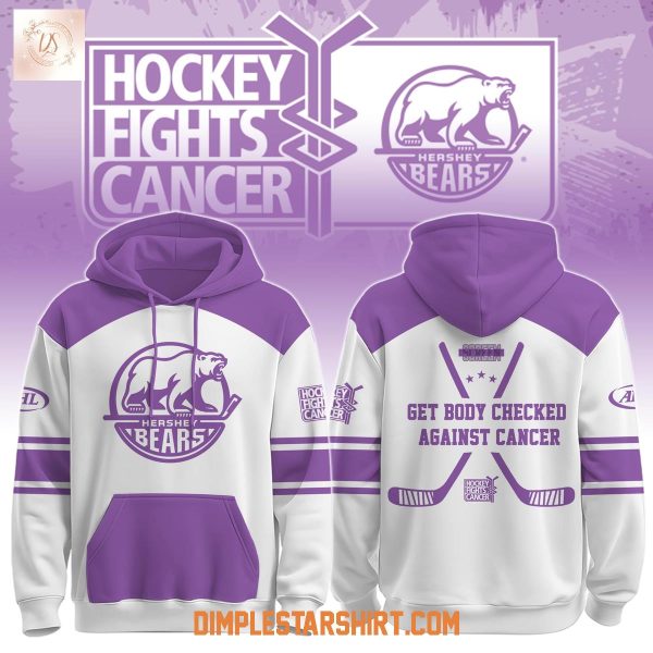 Hershey Bears x Hockey Fights Cancer White Hoodie