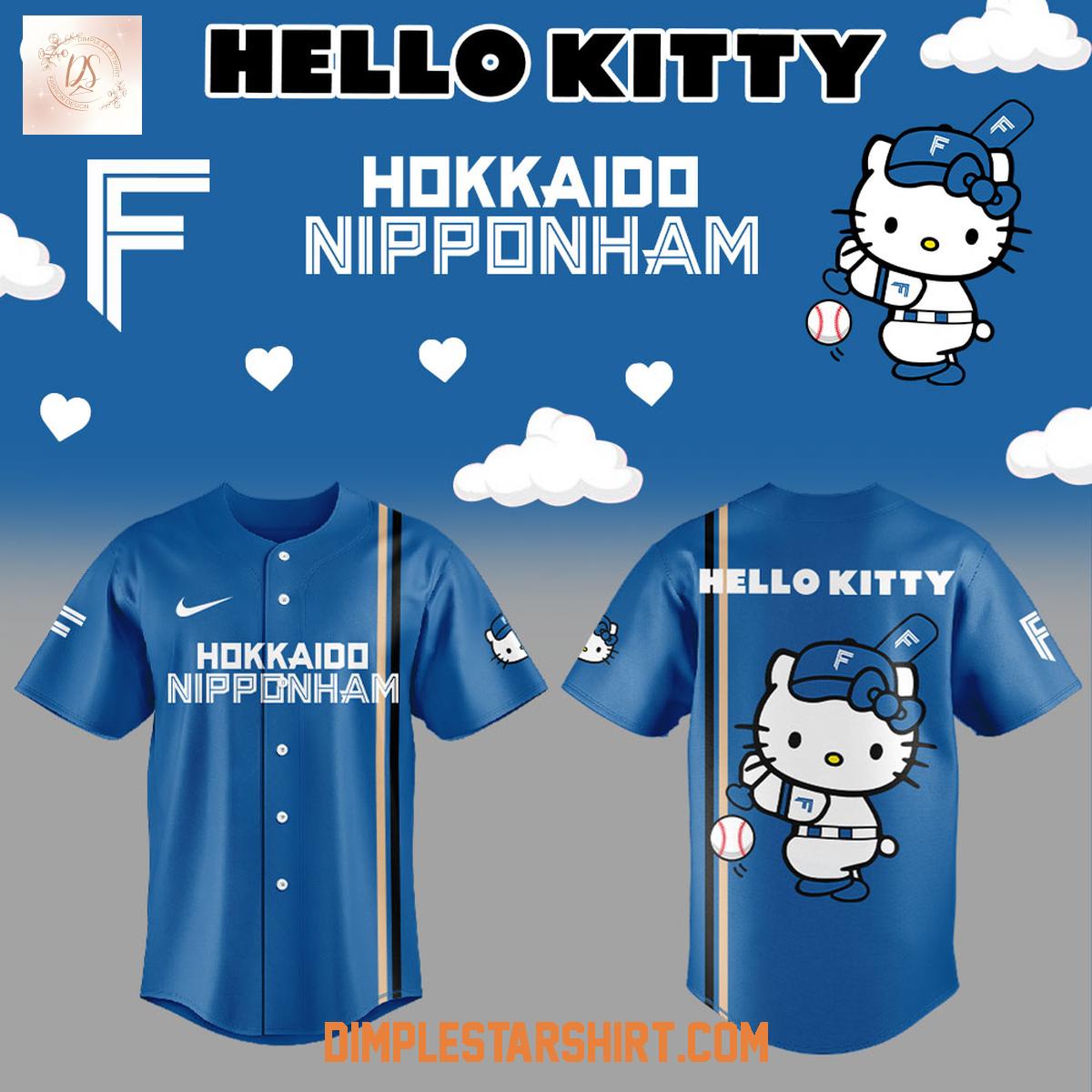 Hokkaido Nippon-Ham Fighters x Hello Kitty Baseball Jersey Hokkaido Nippon-Ham Fighters x Hello Kitty Baseball Jersey