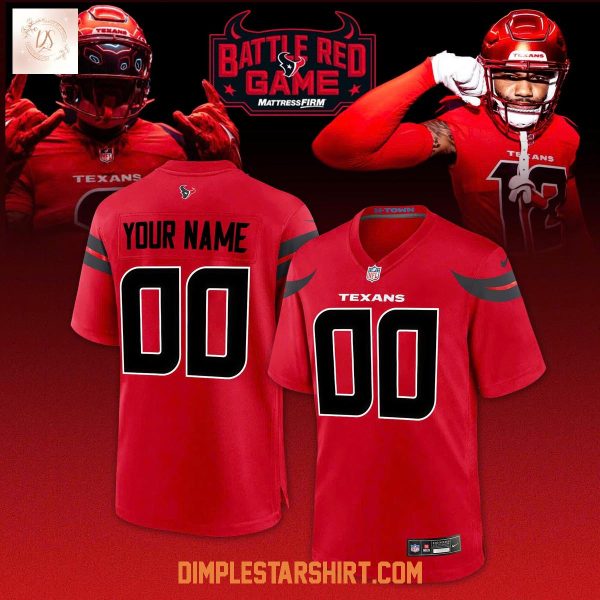 Houston Texans Battle Red Game 2025 Football Jersey