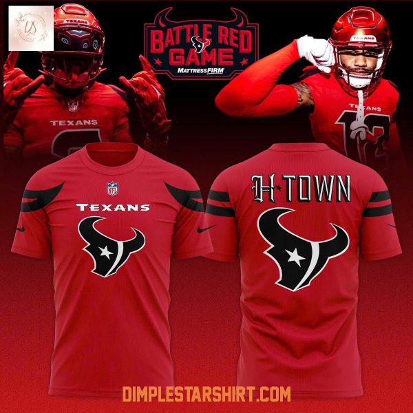 Houston Texans Battle Red Game 2025 Hoodie T Shirt