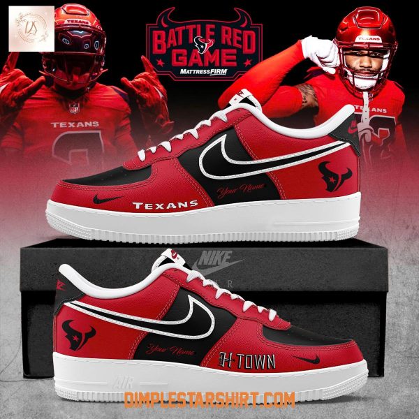 Houston Texans Battle Red Game Air Force 1 Shoes