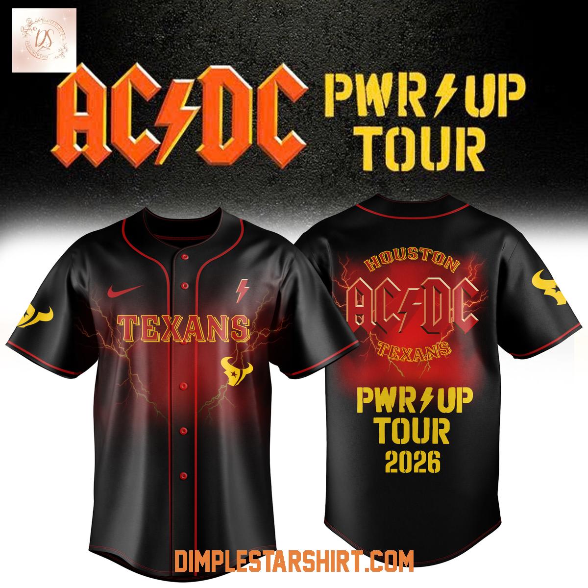 Houston Texans x ACDC PWR Up Tour 2026 Jersey Houston Texans x ACDC PWR Up Tour 2026 Jersey