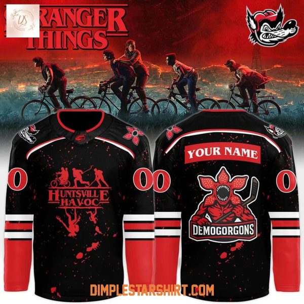 Huntsville Havoc x Stranger Things 2025 Jersey