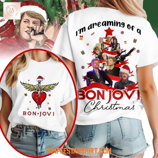 I’m Dreaming Of A Bon Jovi Christmas T Shirt