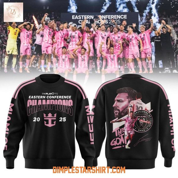 Inter Miami x Messi Eastern Conference Champions 2025 Hoodie Shirt