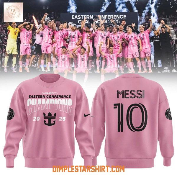 Inter Miami x Messi King Of East Champions 2025 Hoodie T Shirt