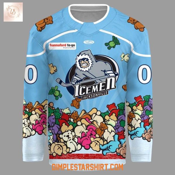 Jacksonville IceMen Our Teddy Bear Toss 2025 Hockey Jersey