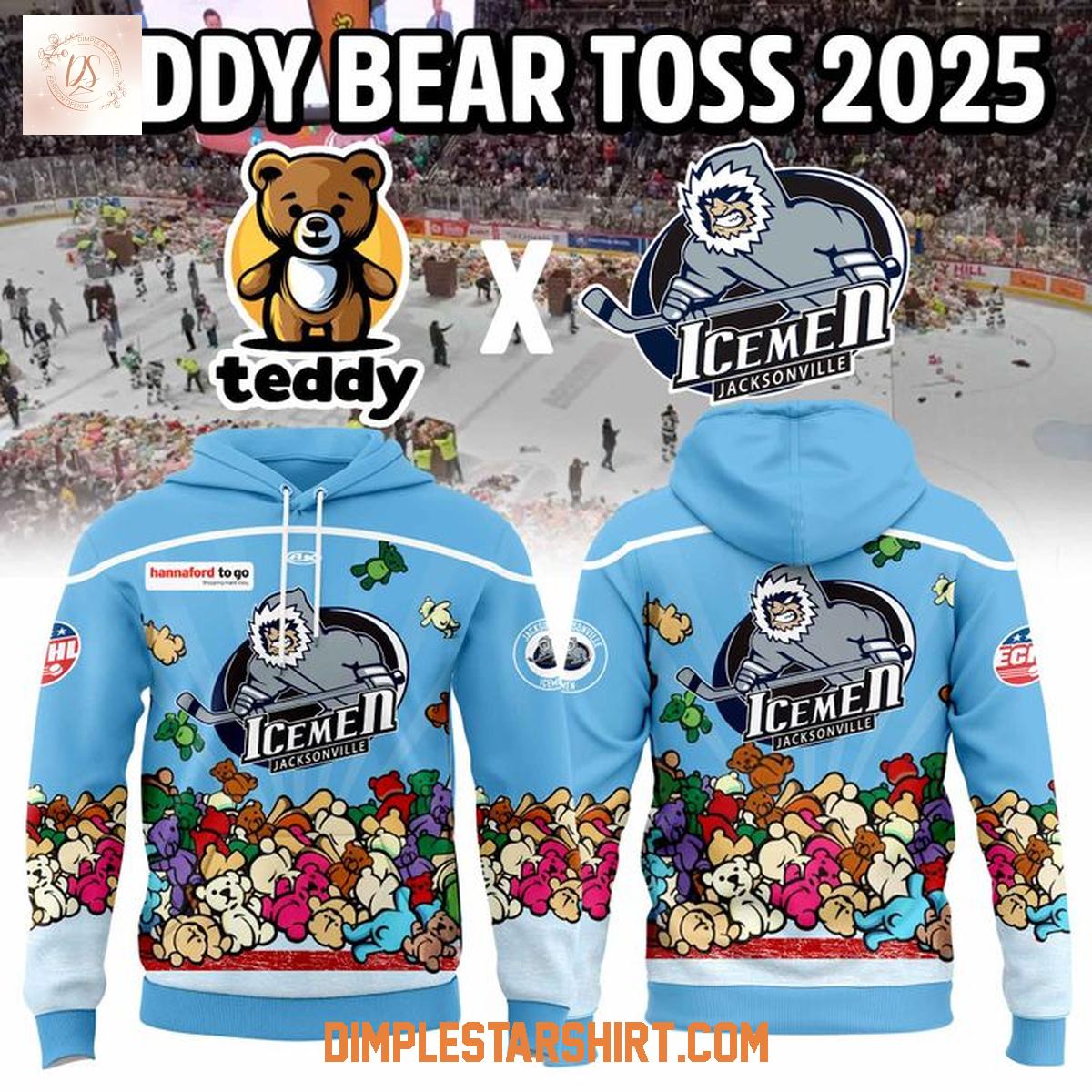Jacksonville IceMen Our Teddy Bear Toss 2025 Hoodie Shirt Jacksonville IceMen Our Teddy Bear Toss 2025 Hoodie Shirt