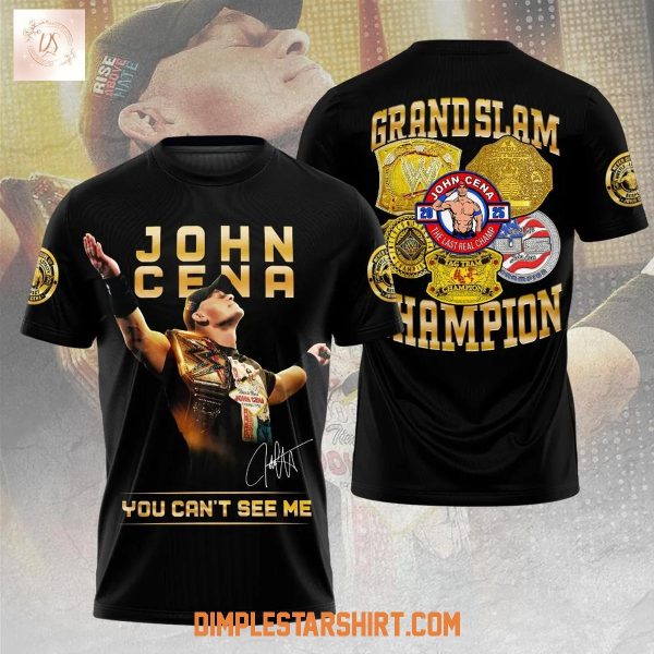 John Cena Grand Slam 2025 Champions Hoodie Shirt