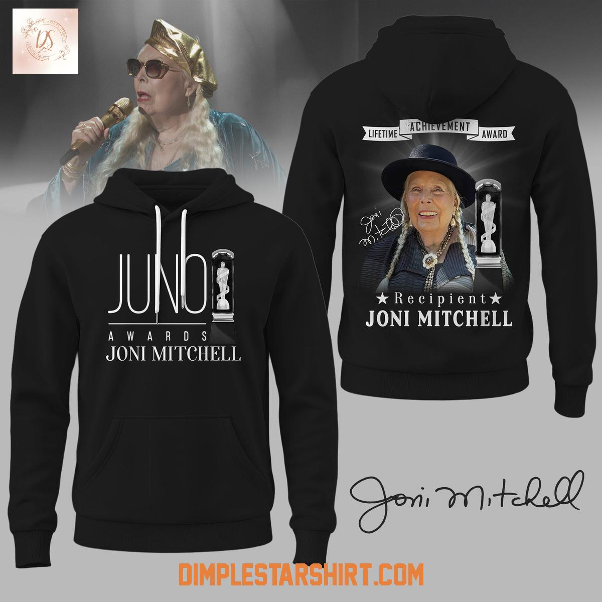 Joni Mitchell Juno Awards Hoodie T-Shirt Joni Mitchell Juno Awards Hoodie T-Shirt
