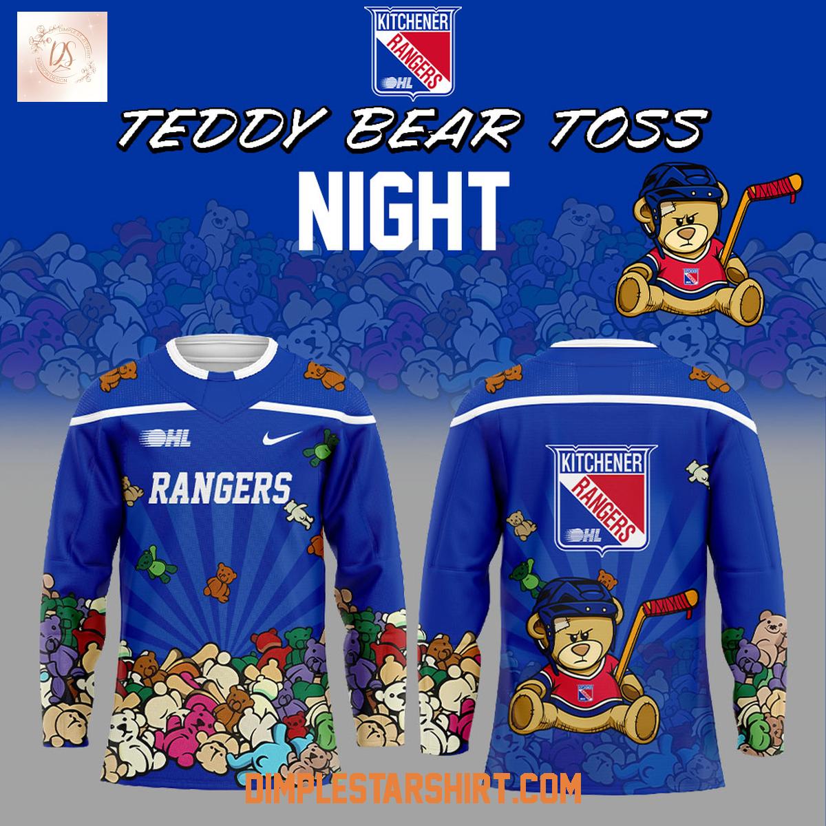 Kitchener Rangers Teddy Bear Toss Night 2025 Jersey Kitchener Rangers Teddy Bear Toss Night 2025 Jersey
