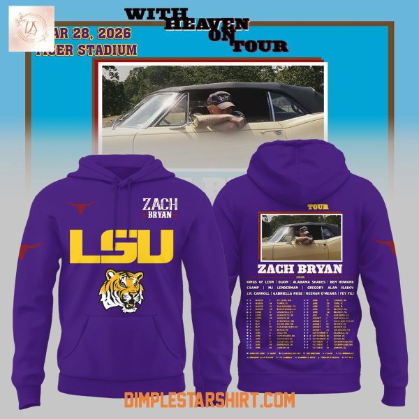 LSU Tigers x Zach Bryan With Heaven On Tour Hoodie T Shirt