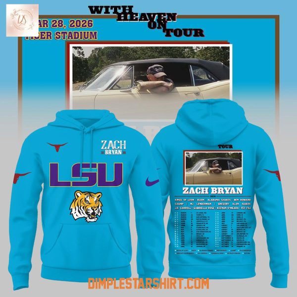 LSU Tigers x Zach Bryan With Heaven On Tour Hoodie T Shirt