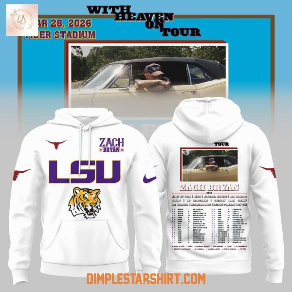 LSU Tigers x Zach Bryan With Heaven On Tour Hoodie T Shirt