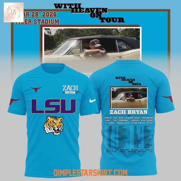 LSU Tigers x Zach Bryan With Heaven On Tour Hoodie T Shirt