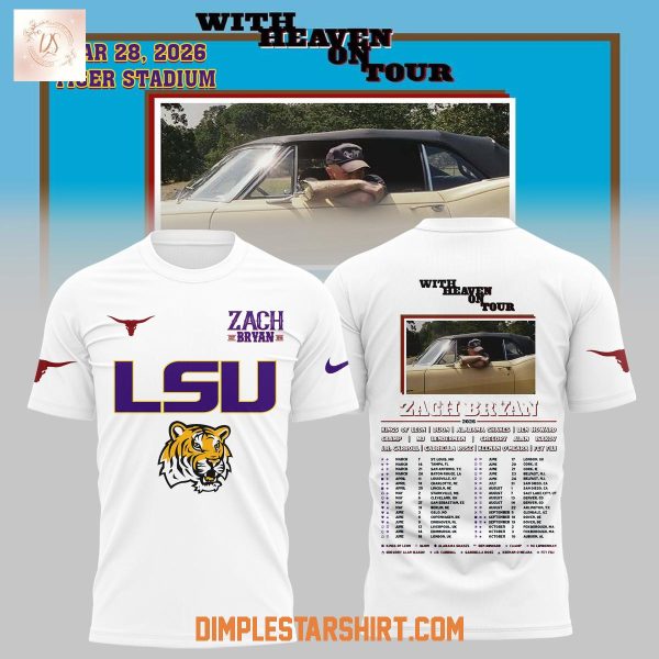 LSU Tigers x Zach Bryan With Heaven On Tour Hoodie T Shirt