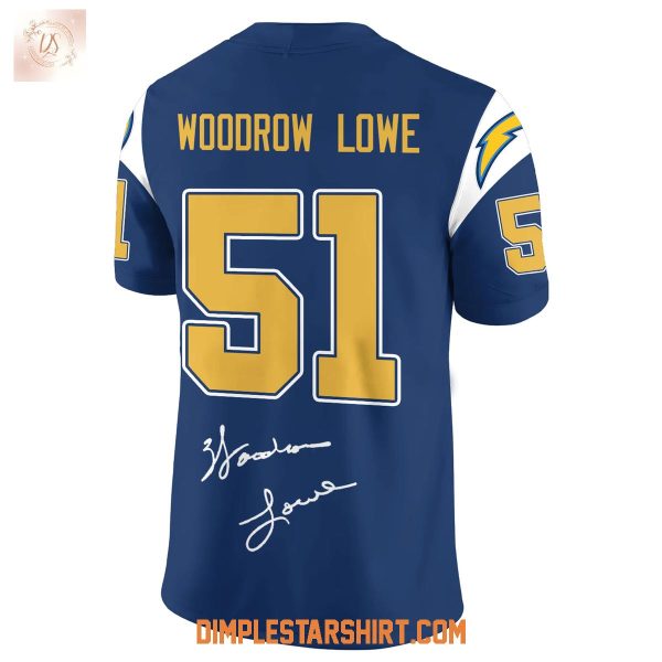 Los Angeles Chargers In Memory Of Woodrow Lowe 2025 Football Jersey