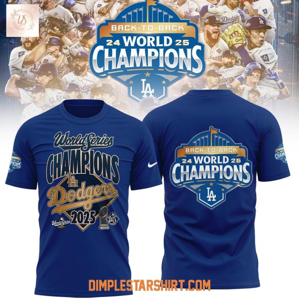 Los Angeles Dodgers Celebration Champions Back To Back Hoodie Shirt