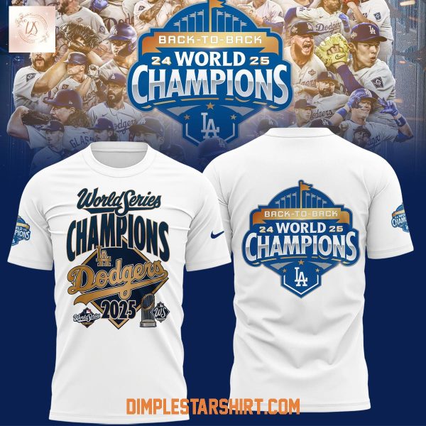 Los Angeles Dodgers Celebration Champions Back To Back Hoodie Shirt