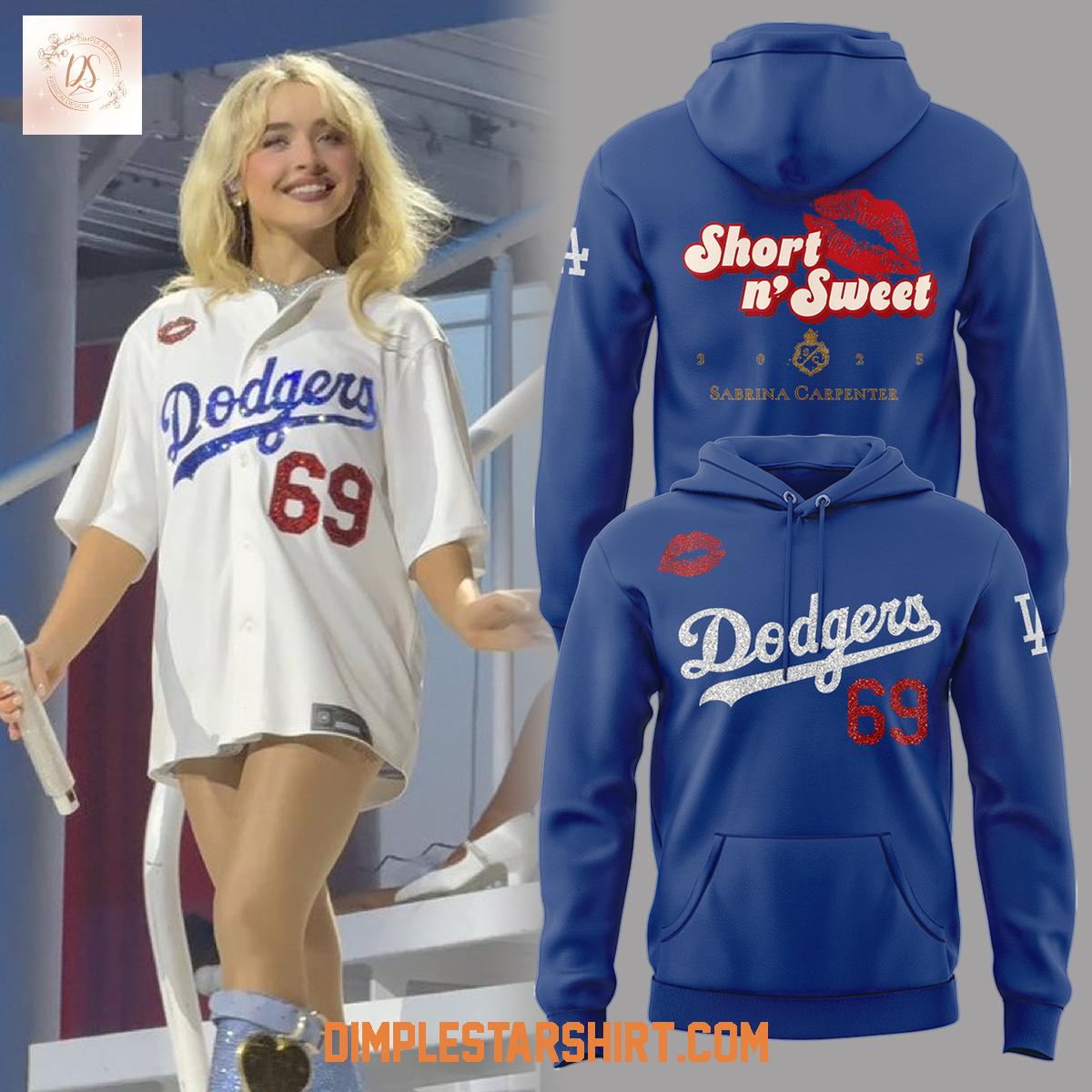 Los Angeles Dodgers x Carpenter Short N' Sweet Tour Hoodie Shirt Los Angeles Dodgers x Carpenter Short N' Sweet Tour Hoodie Shirt