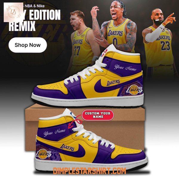 Los Angeles Lakers x Tonight’s Edition Gold Air Jordan 1 Shoes