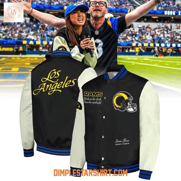 Los Angeles Rams 2025 Rivalries Midnight Baseball Jacket