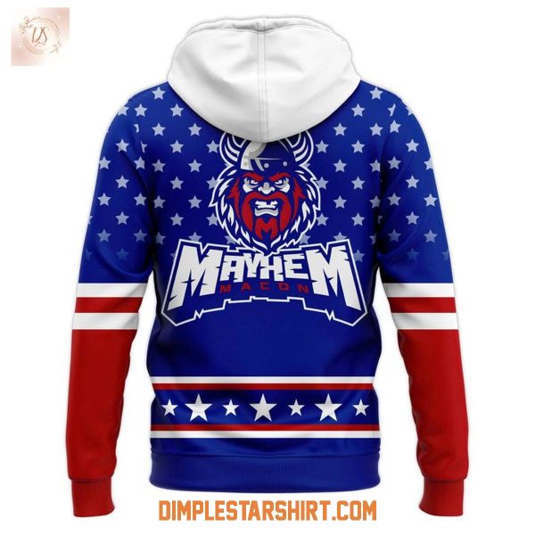 Macon Mayhem Military Night Salute To Service 2025 Hoodie T Shirt