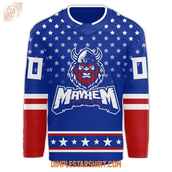 Macon Mayhem Military Night Salute To Service 2025 Jersey