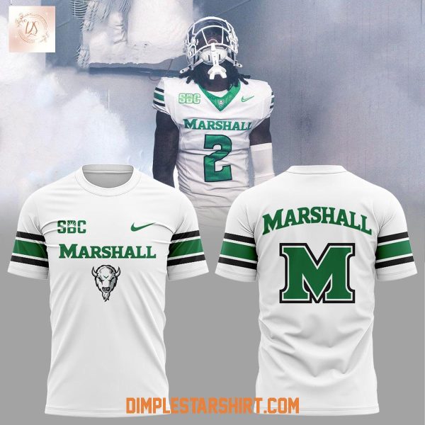 Marshall Football In The Mountains White Uniform Hoodie T Shirt