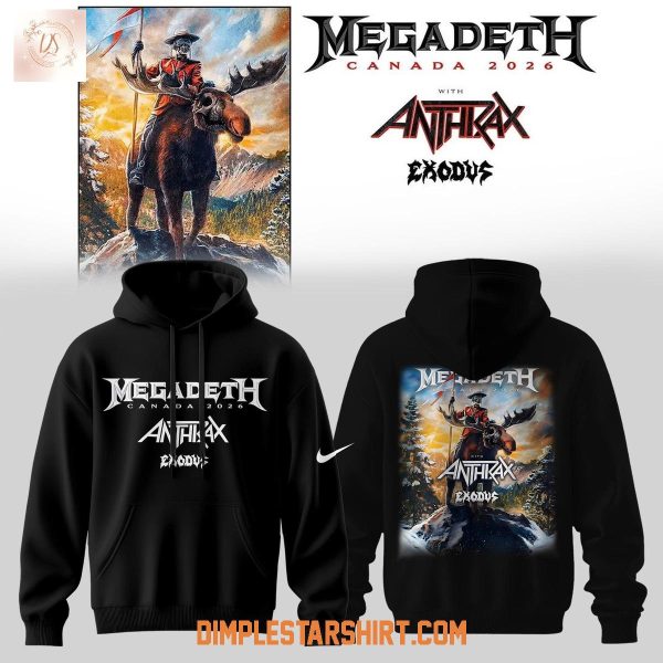 Megadeth Canada 2026 Tour Hoodie T-Shirt
