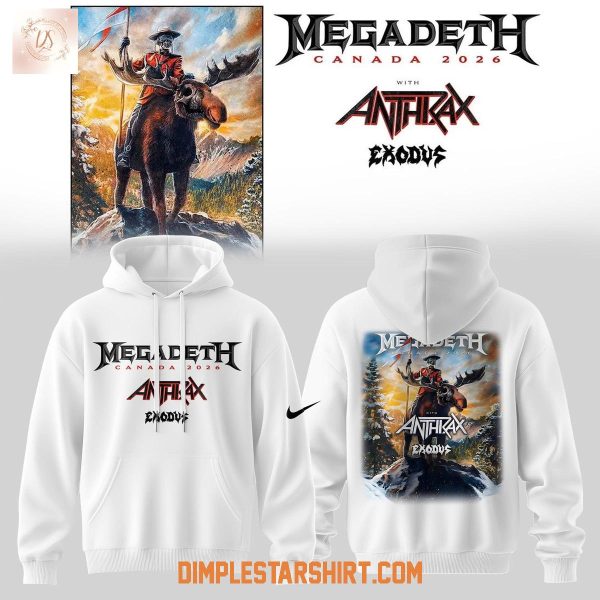 Megadeth Canada 2026 Tour Hoodie T Shirt