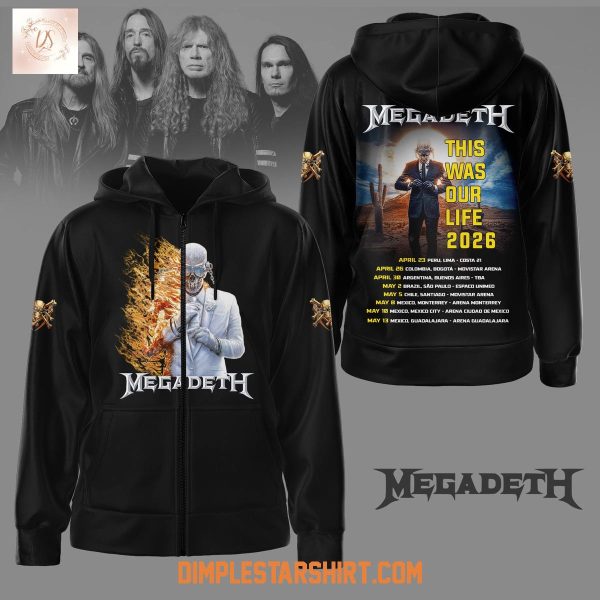 Megadeth This War Our Life 2026 Hoodie Shirt