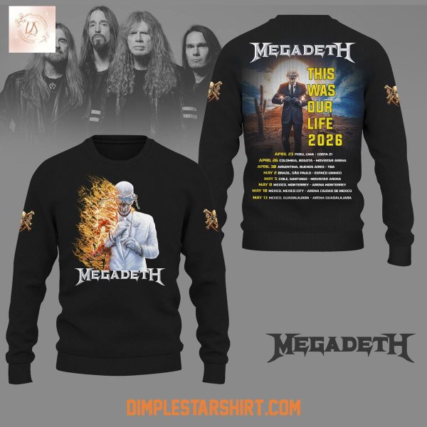 Megadeth This War Our Life 2026 Hoodie Shirt