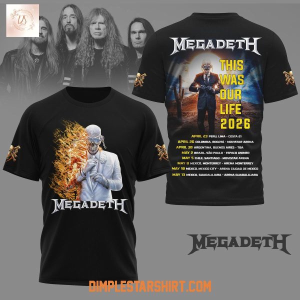 Megadeth This War Our Life 2026 Hoodie Shirt