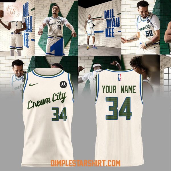 Milwaukee Bucks Cream City 2025 Basketball Jersey