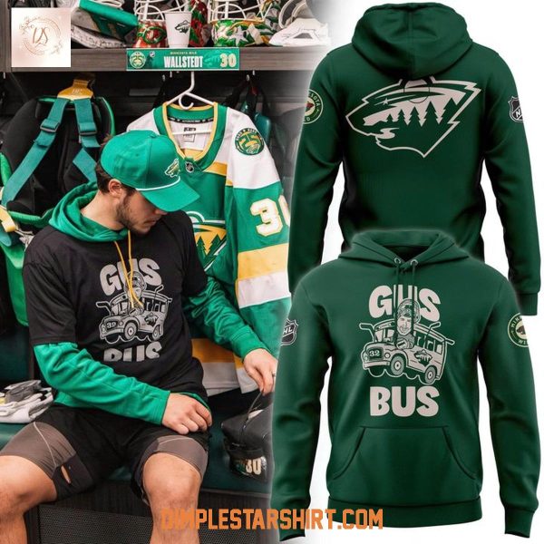 Minnesota Wild GUS BUS Hoodie Shirt
