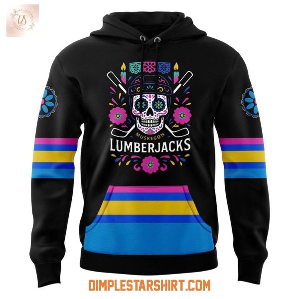 Muskegon Lumberjacks Dia De Los Muertos Hoodie Shirt