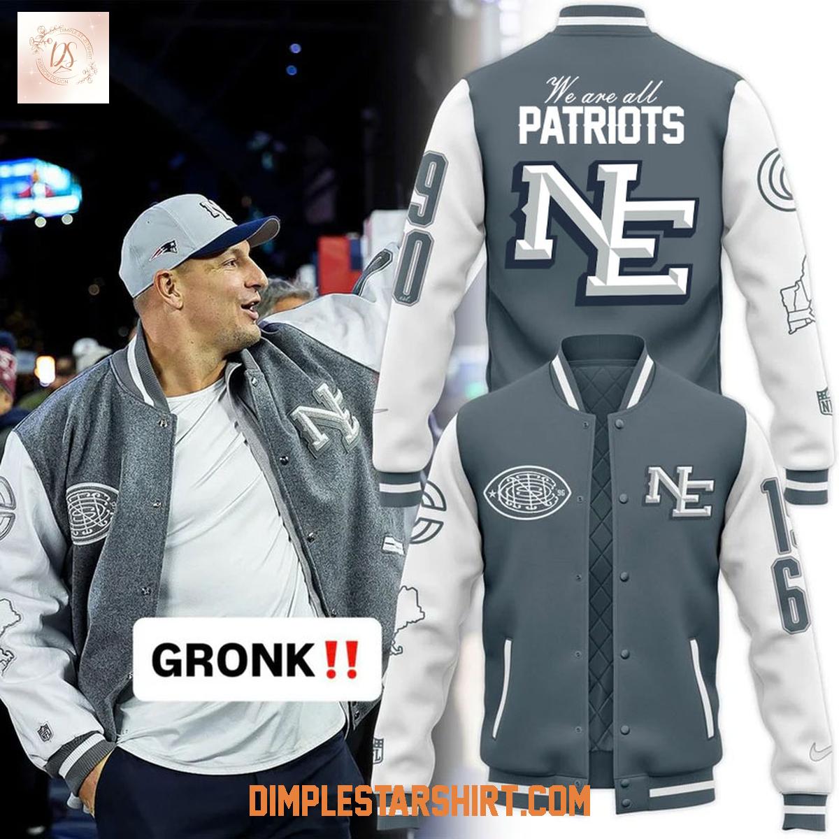 New England Patriots 2025 NFL Rivalries Nor Easter Baseball Jacket New England Patriots 2025 NFL Rivalries Nor Easter Baseball Jacket