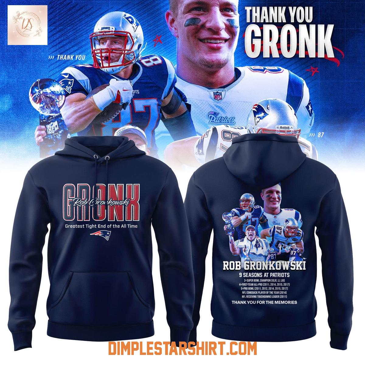 New England Patriots Thank You Rob Gronkowski 2025 Hoodie Shirt New England Patriots Thank You Rob Gronkowski 2025 Hoodie Shirt