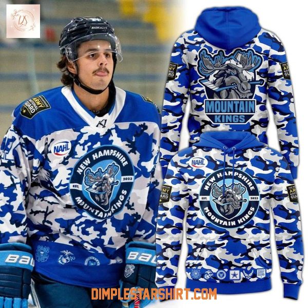 New Hampshire Mountain Kings Salute To Service 2025 Hoodie T-Shirt