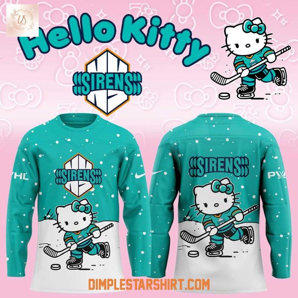 New York Sirens x Hello Kitty Christmas 2025 Hockey Jersey