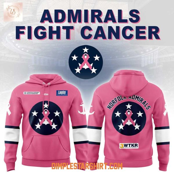 Norfolk Admirals Fight Cancer 2025 Hoodie Shirt