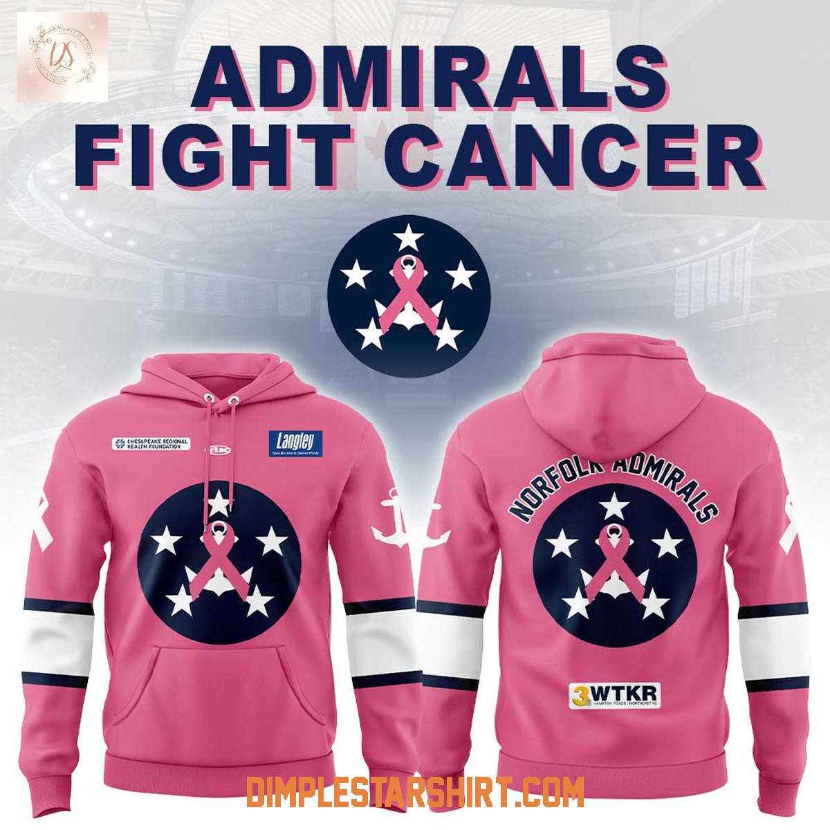 Norfolk Admirals Fight Cancer 2025 Hoodie Shirt Norfolk Admirals Fight Cancer 2025 Hoodie Shirt