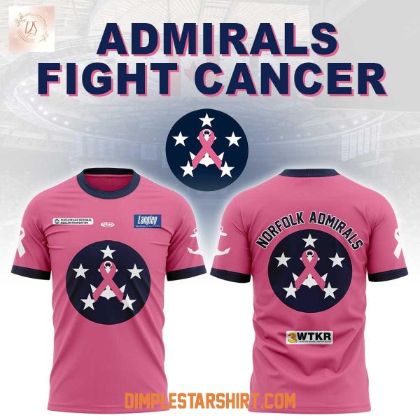 Norfolk Admirals Fight Cancer 2025 Hoodie Shirt