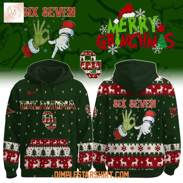 Oklahoma Sooners x Six Seven Merry Grinchmas Hoodie T-Shirt