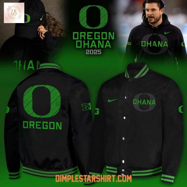 Oregon Ducks x Ohana 2025 Baseball Jacket