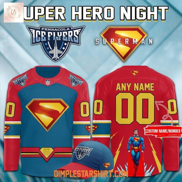 Pensacola Ice Flyers x Super Hero Night 2025 Jersey