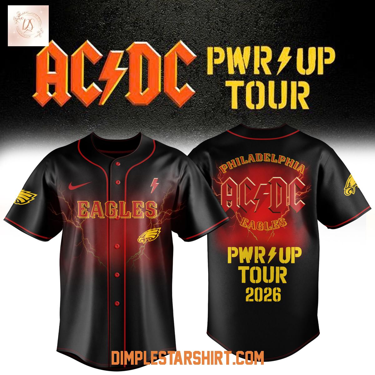 Philadelphia Eagles x ACDC PWR Up Tour 2026 Jersey Philadelphia Eagles x ACDC PWR Up Tour 2026 Jersey