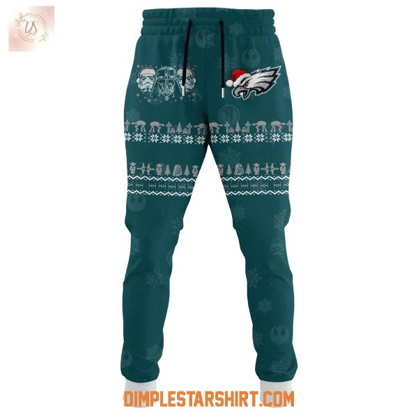 Philadelphia Eagles x Star Wars The Force Christmas Hoodie Shirt